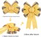2 PCS Spring & Summer Wreath Bows – Yellow Burlap with Black & White Stripe Ribbon for Holiday Wreaths, Tree Toppers, Front Door, and Outdoor Decorations